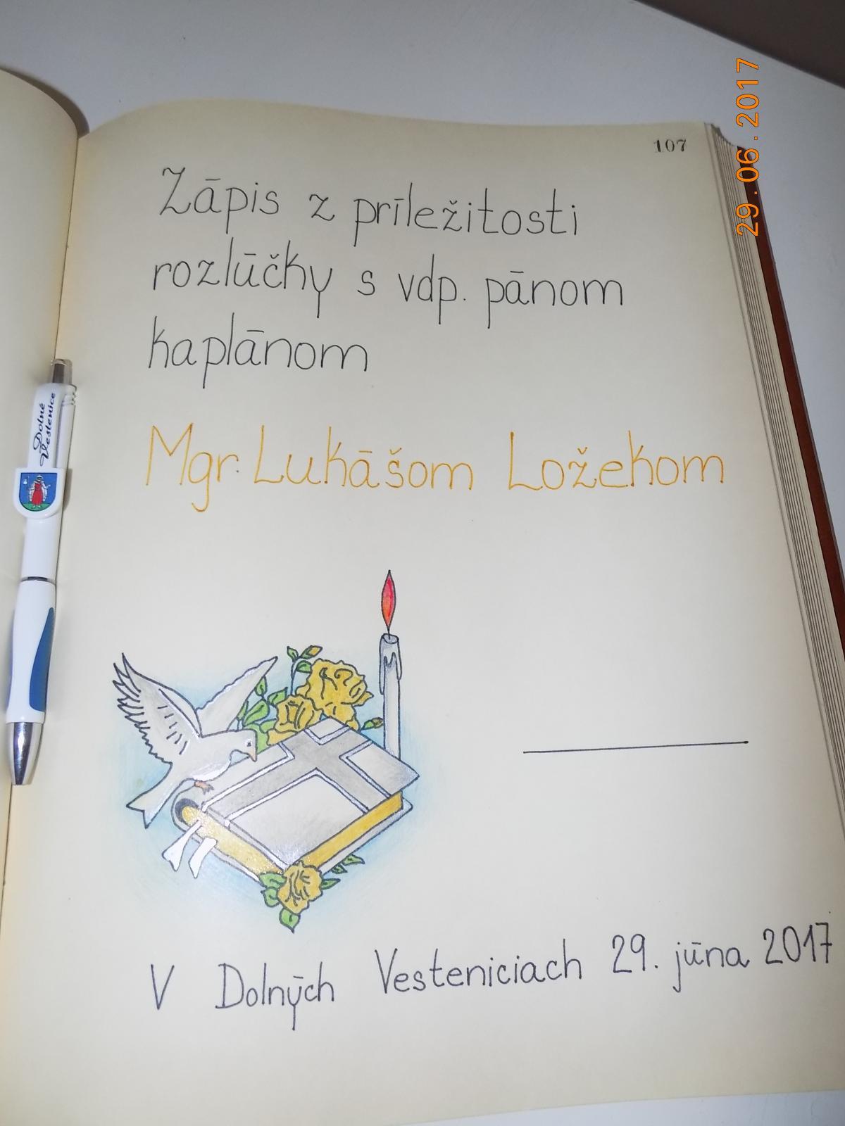 Fotogaléria Rozlúčka s vdp. Lukášom Ložekom, 29. 6. 2017 (9) Rozlúčka s vdp. Lukášom Ložekom, 29. 6. 2017